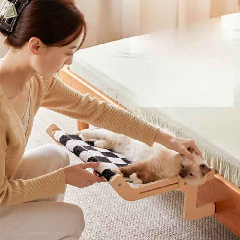 Cat Bed, Bedside, Cat Hammock, Hanging Cat Nest, Hanging Nest, Window Sill, Hammock, Cat Frame, Window, Balcony, Pet Supplies