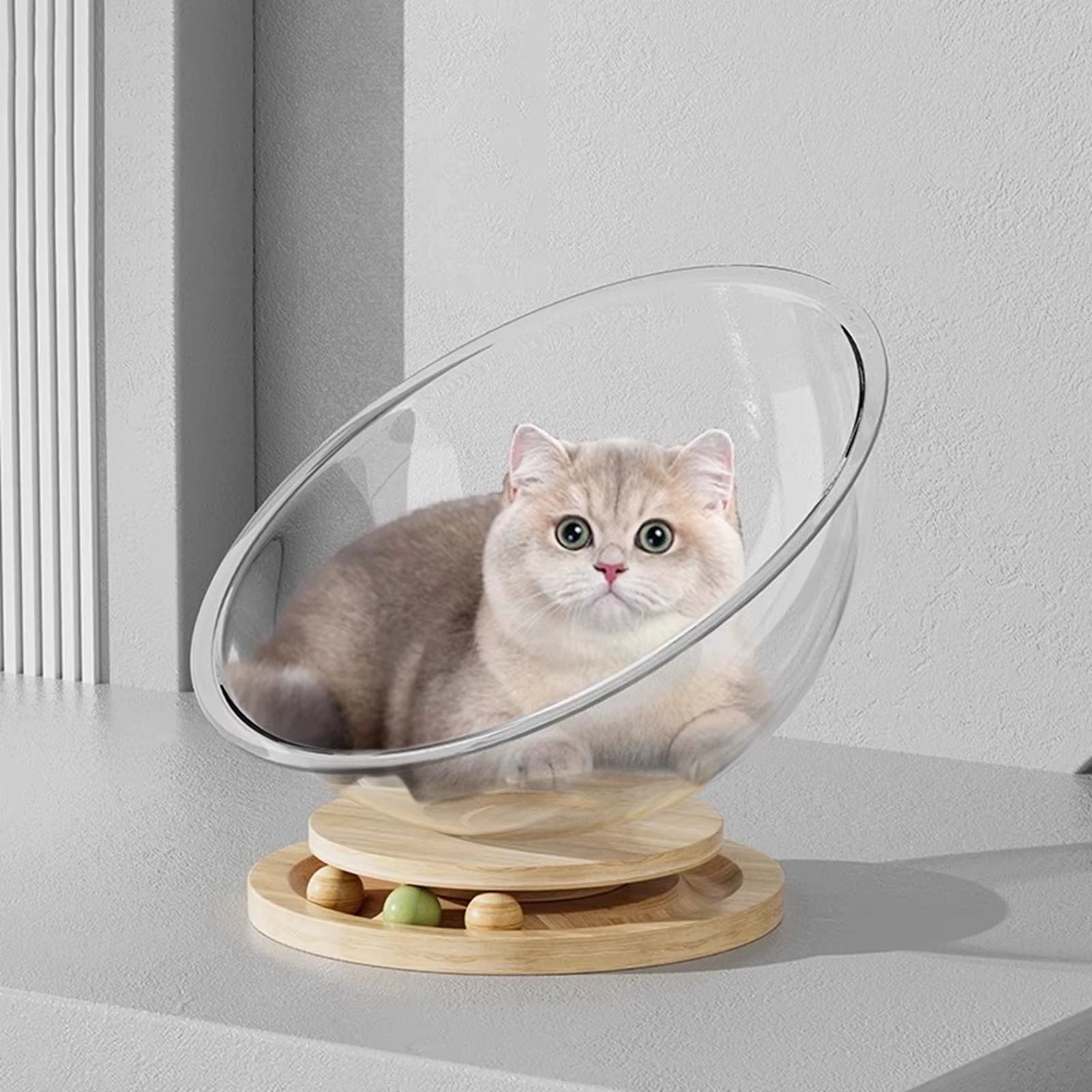 Universal Capsule Removable Cat Bed, Sleeping Nest, Clear Cat House Cover, All-Season Universal, Hammock Kitten